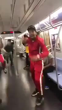 Break dance dans le métro de New-York